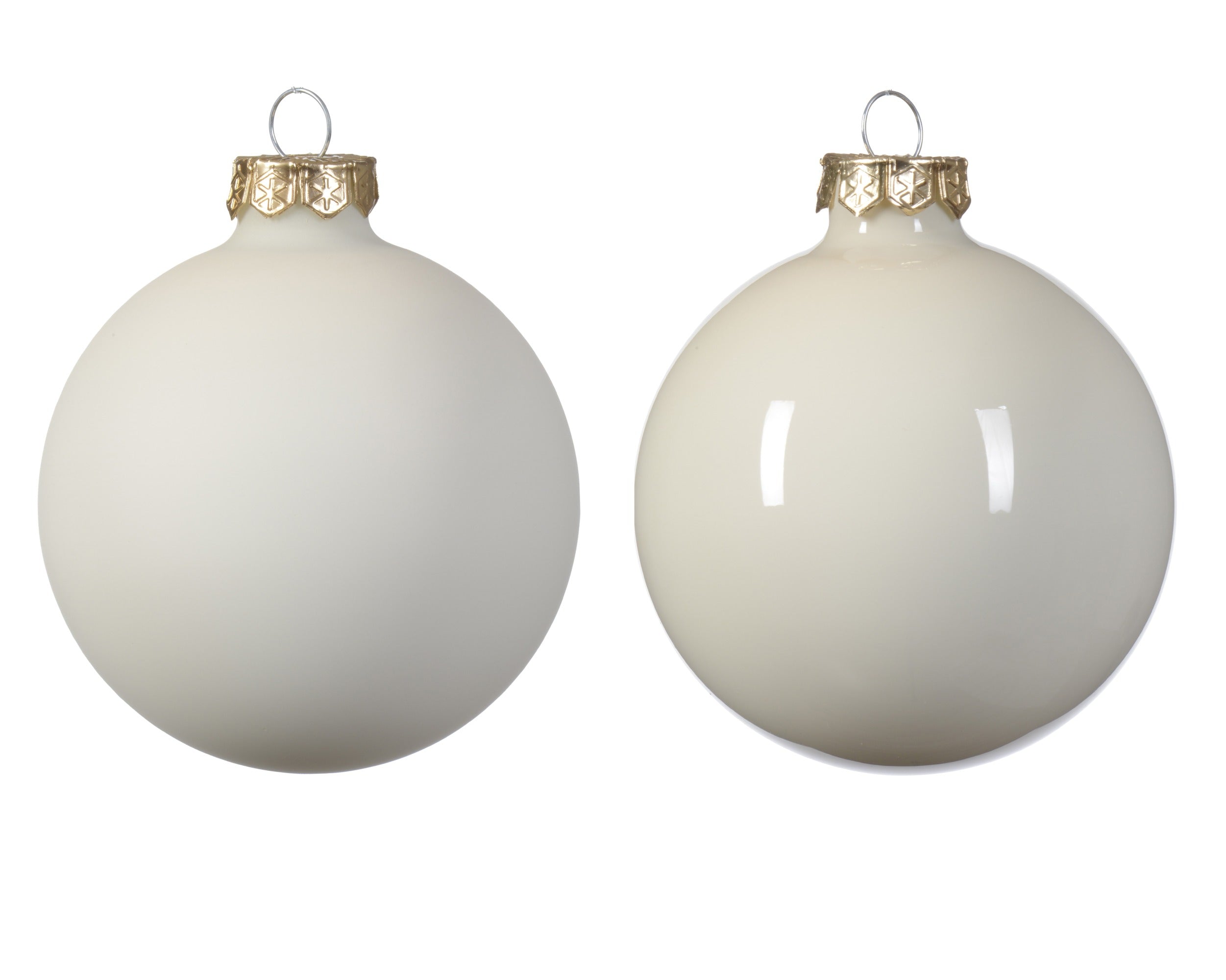 Palline Di Natale Bianco Lana 2,5 Cm