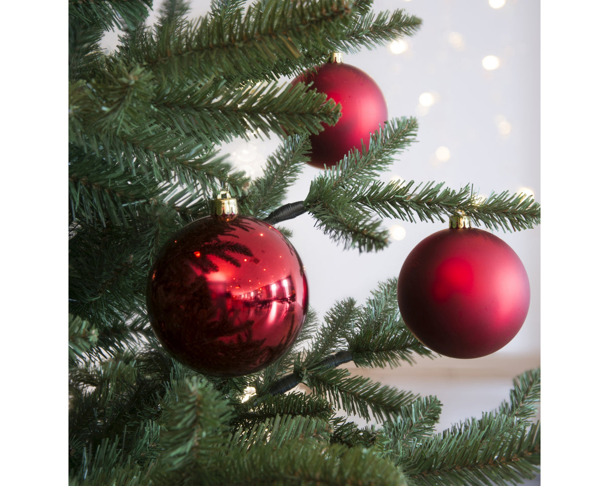 Palle Di Natale Rosse D 10 Cm