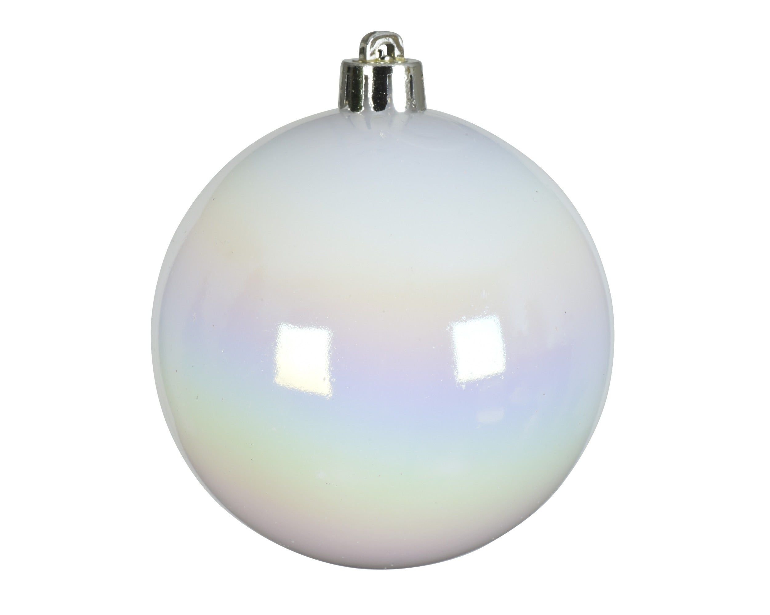 Palle Di Natale Bianco Iris D 10 Cm