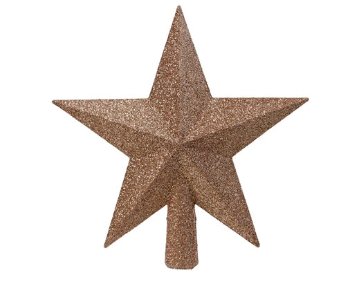 Puntale Stella Glitter 19x19 Cm Peach Pearl