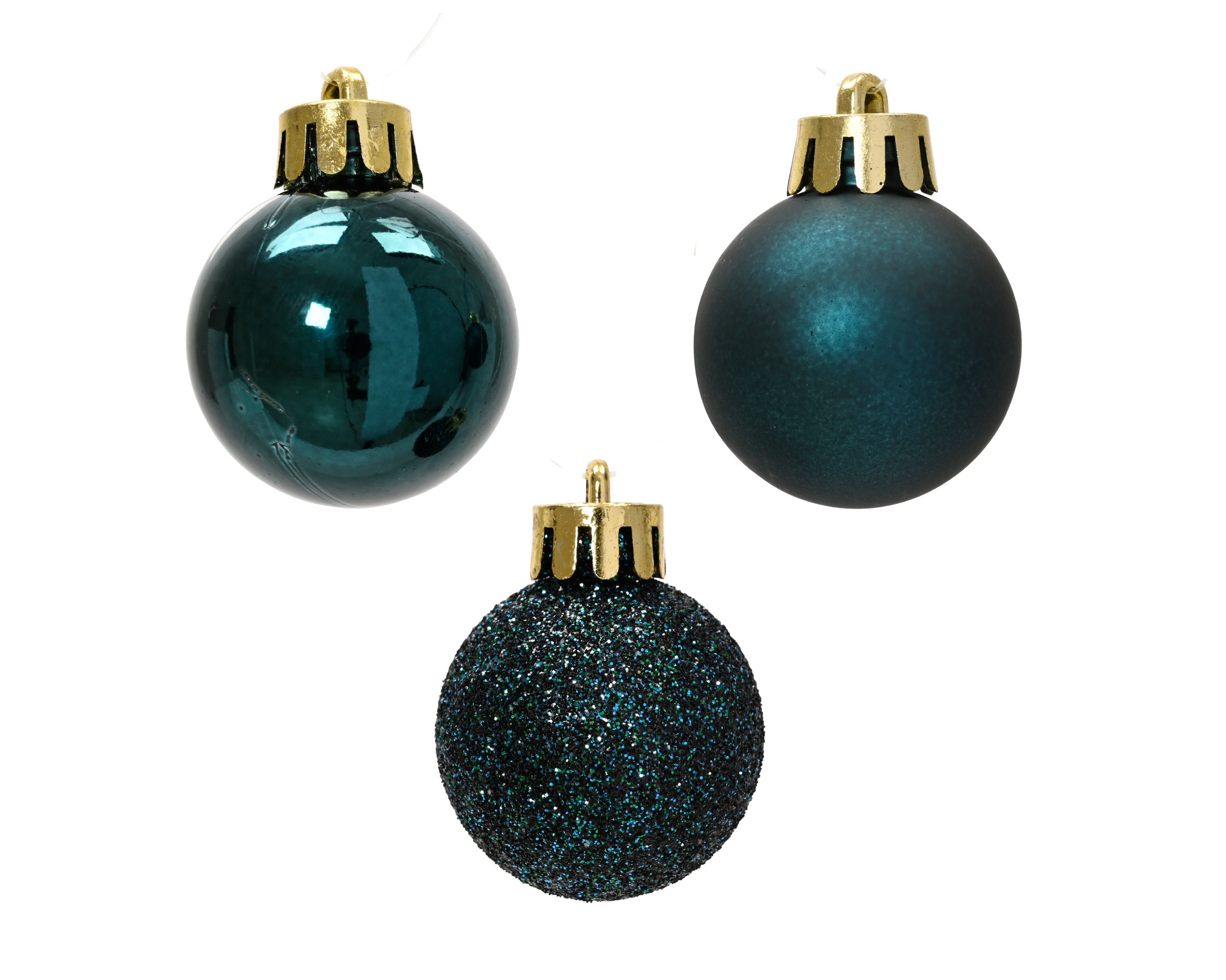 Box 14 Palline Natale Emerald D 3 Cm