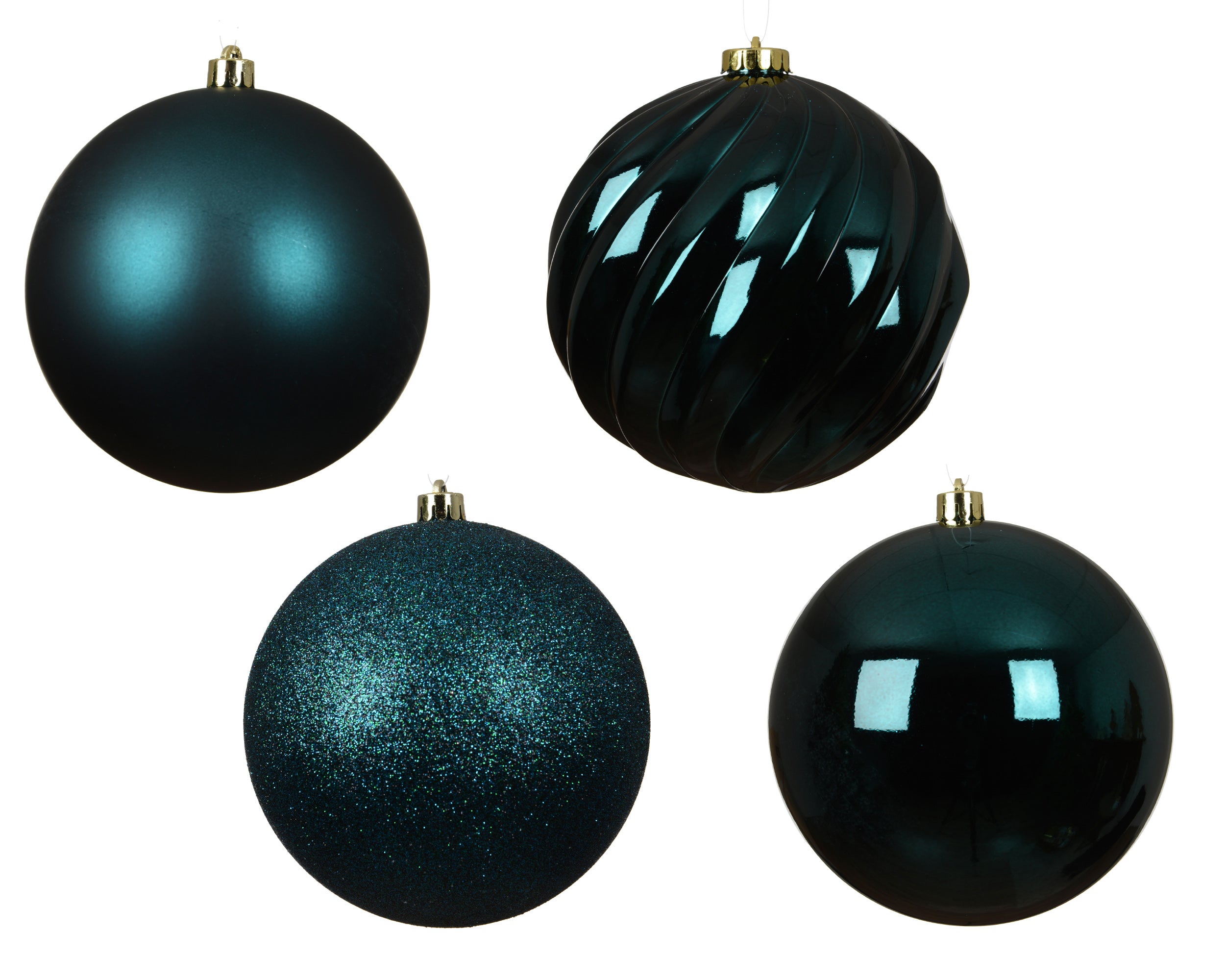Box 4 Palle Natale Emerald D 14 Cm
