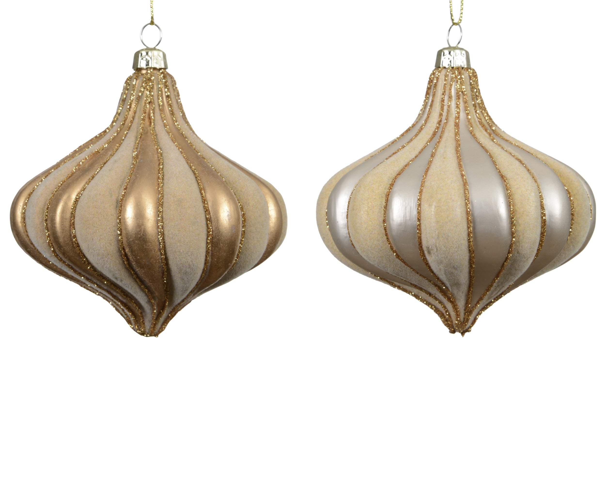 Pendente Cipolla Crema Oro D 10 Cm 1 Pezzo