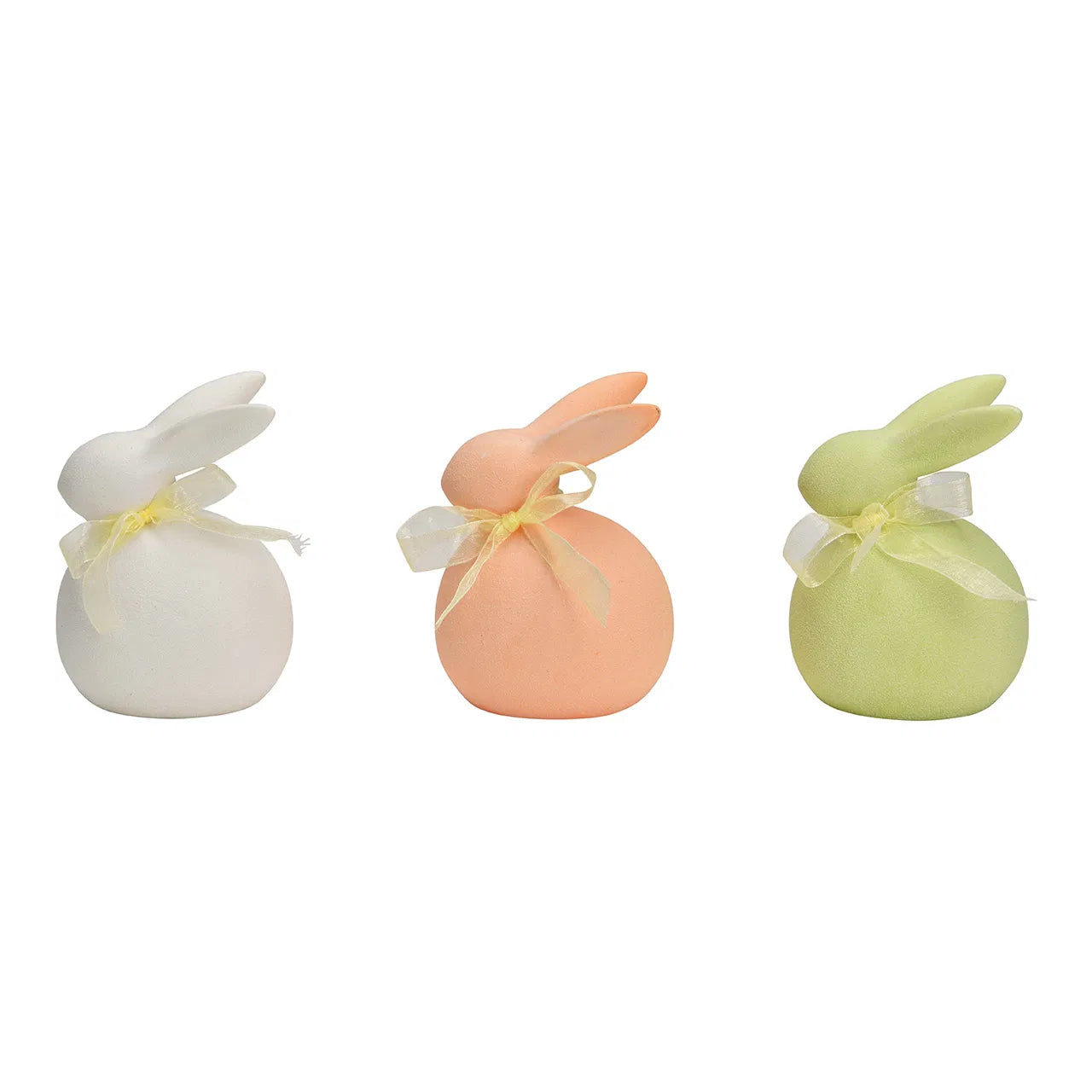 Coniglietto Con Fiocco Ceramica 8x12x7 Cm 1 Pezzo