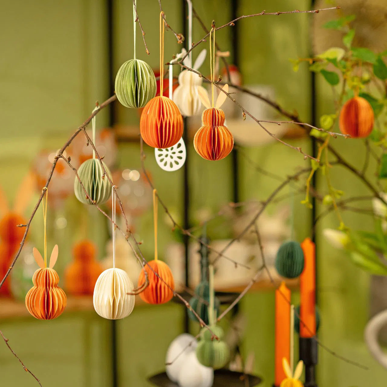 Uovo Carta Da Appendere Bianco 6 Cm 1 Pezzo