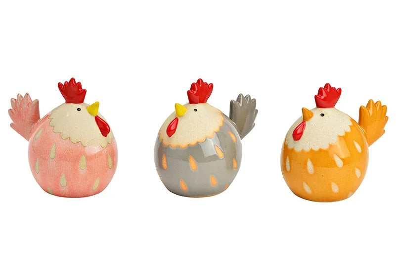 Gallina Colorata 14x12x9 Cm 1 Pezzo