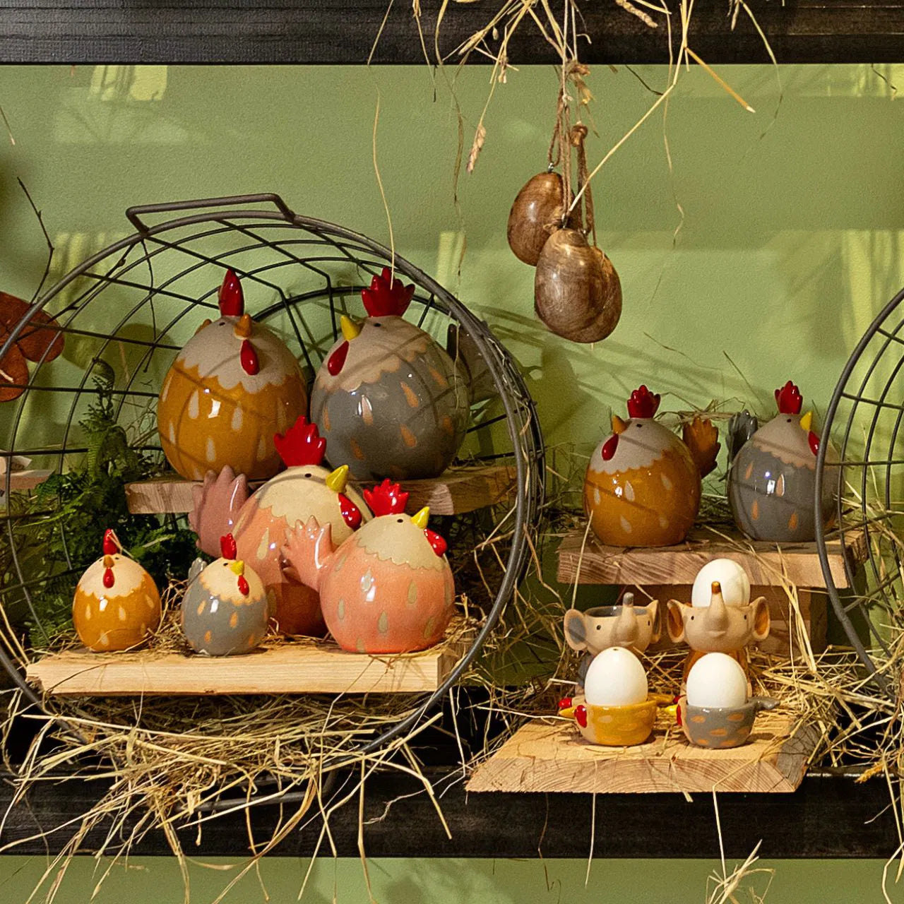 Gallina Colorata 14x12x9 Cm 1 Pezzo