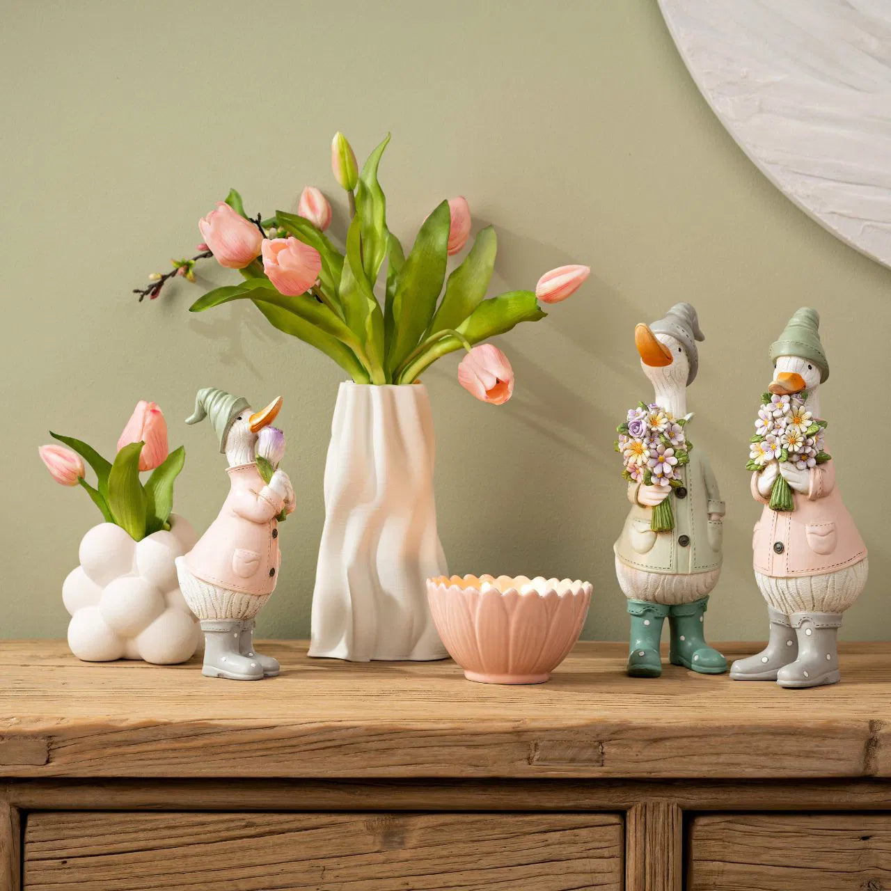 Papera Cappello E Mazzo Fiori 7x23x11 Cm 1 Pezzo