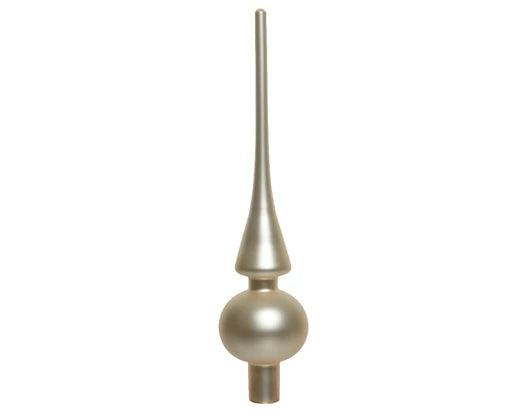 Puntale Vetro Opaco 6X26 cm Pearl elemento decorativo in vetro opaco diametro 6 cm altezza 26 cm - DeMatteis.it