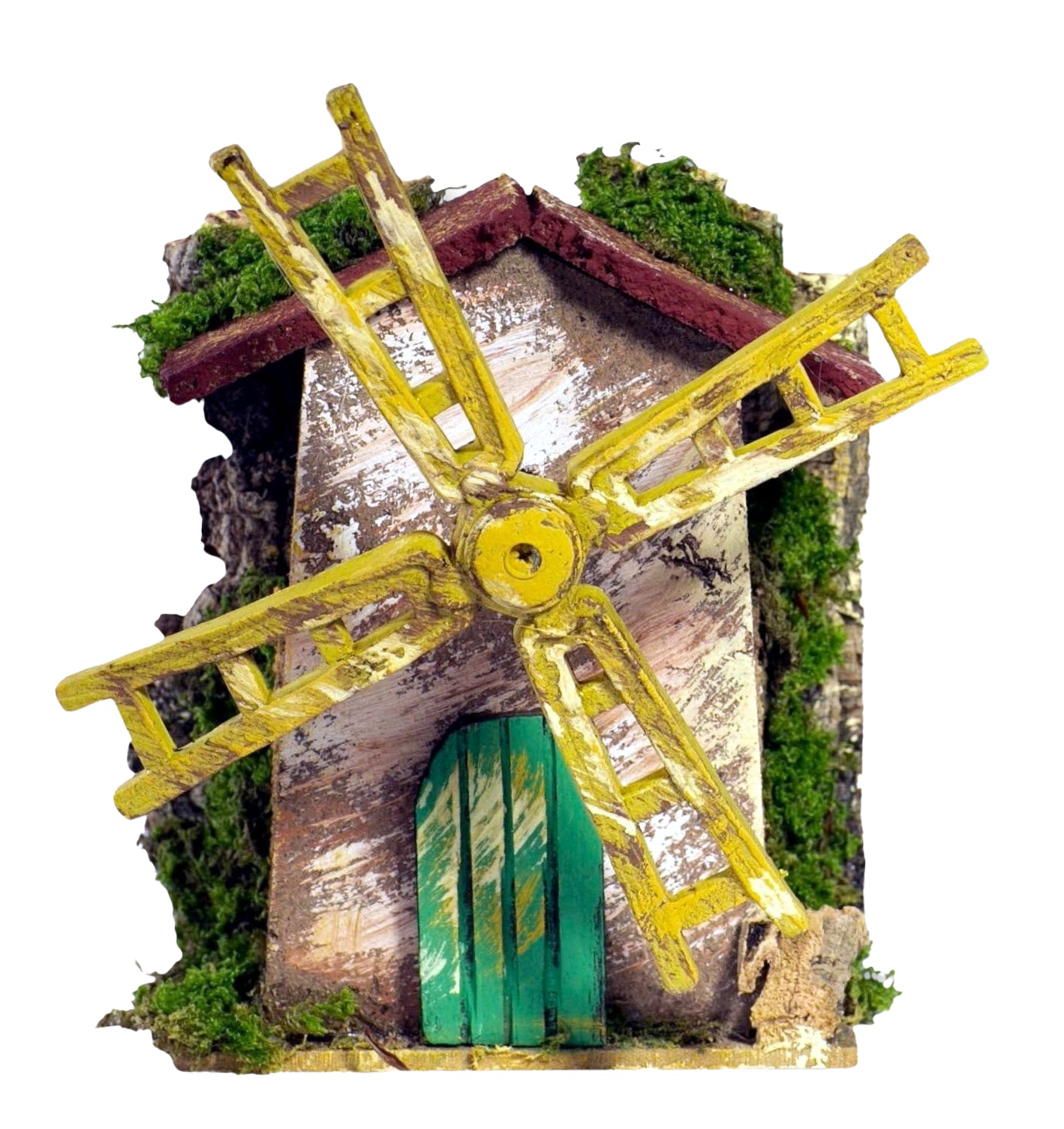 Mulino A Vento Presepe decorativo 10x6x15 cm per allestimento natalizio tradizionale - DeMatteis.it