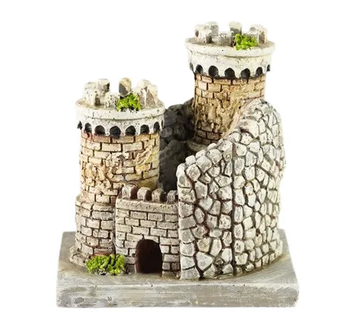 Castello Resina decorativo in miniatura dimensioni 8,5x7x9 cm per acquario o presepe - DeMatteis.it