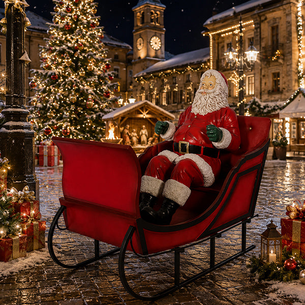 Babbo Natale Seduto 79x60x127 Cm