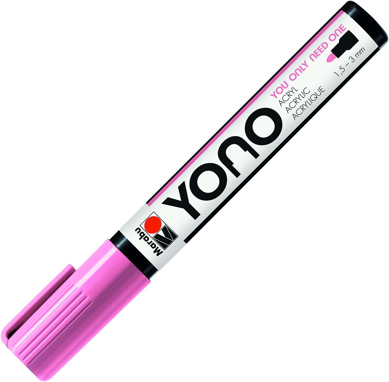 Pennarello Yono Marker Rosa 1,5-3 Mm Marabu