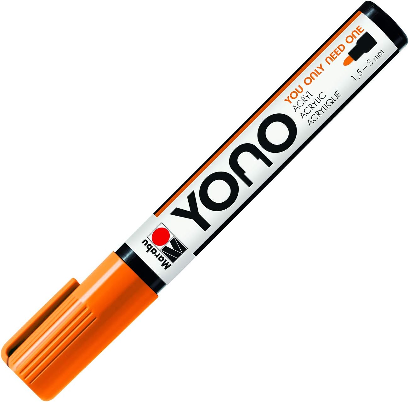 Pennarello Yono Marker Neon Arancione1,5-3 Mm Marabu