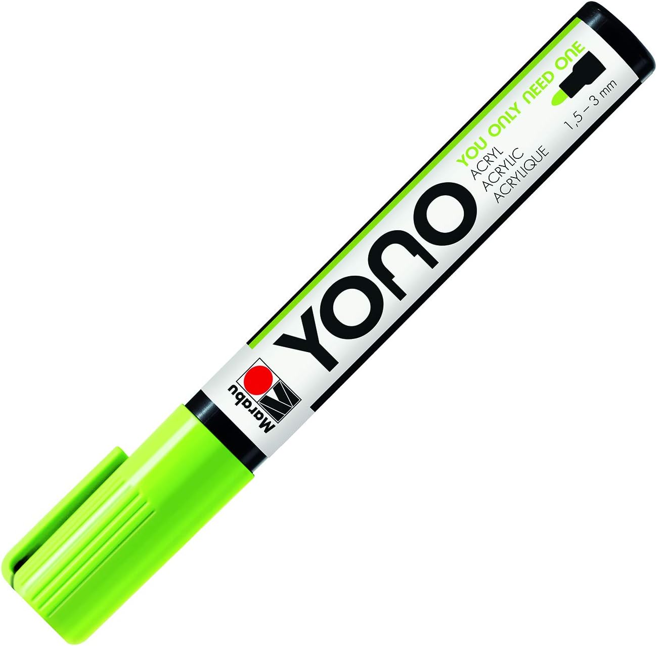 Pennarello Yono Marker Neon Verde 1,5-3 Mm Marabu