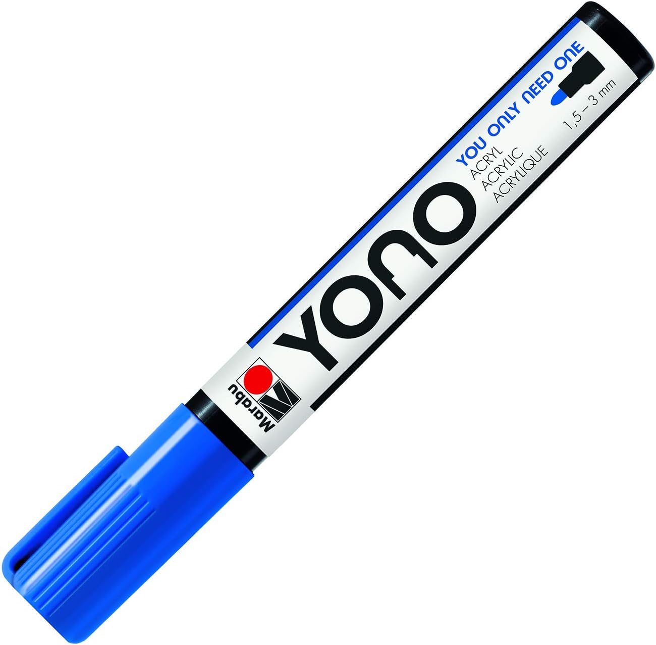 Pennarello Yono Marker Blu 1,5-3 Mm Marabu