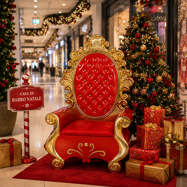 Trono Babbo Natale 100x56x160 Cm