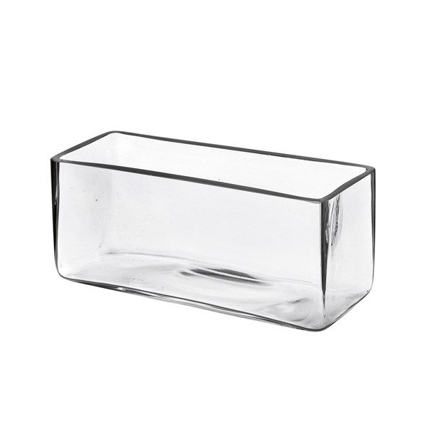 Vaso Rettangolare Vetro 25x10x10 Cm