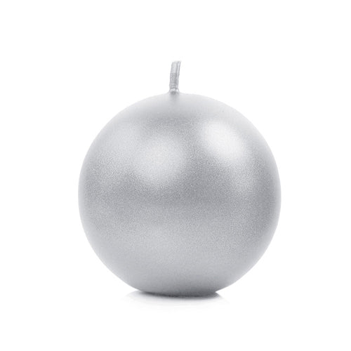 Candela Sferica 70 Mm Silver