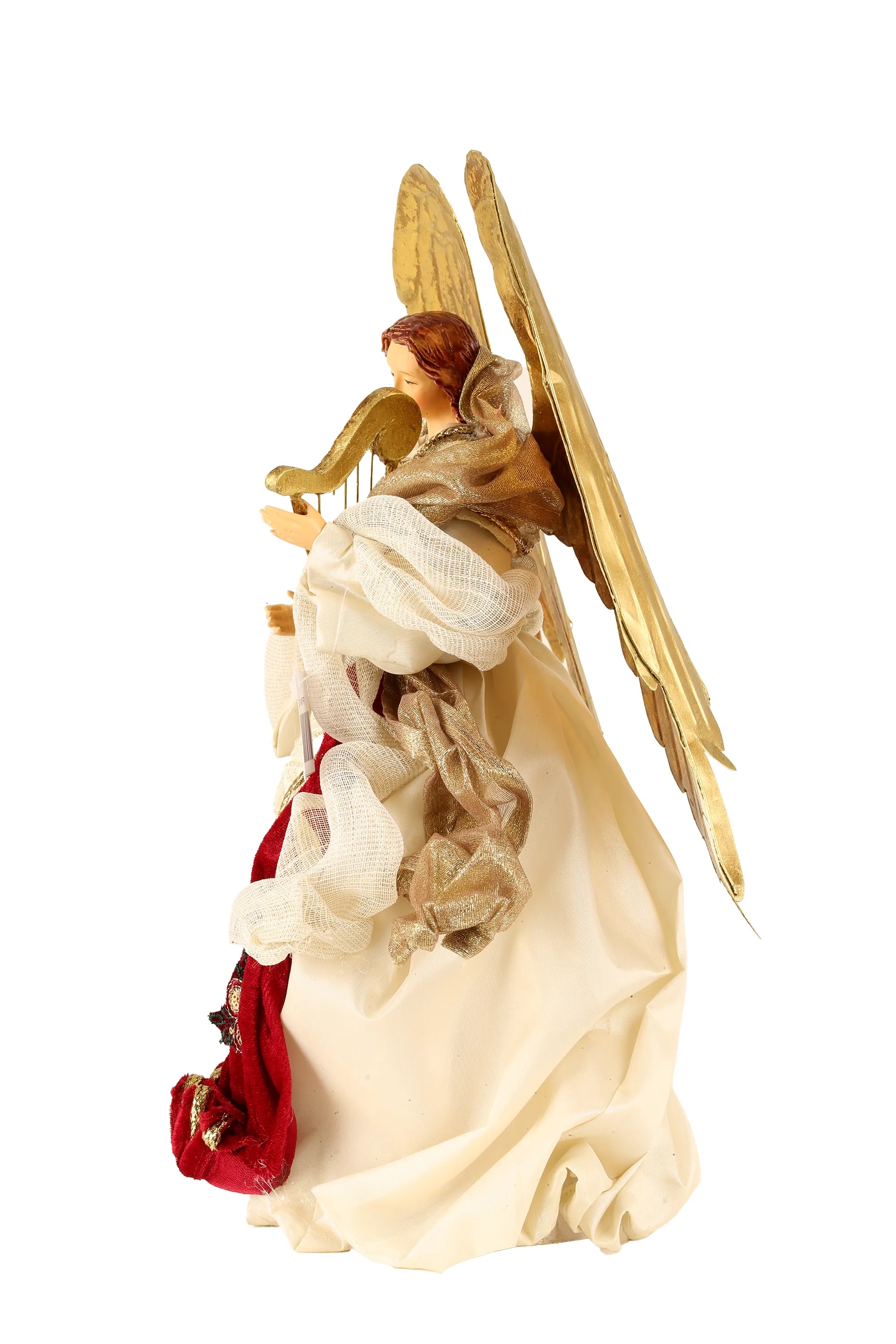 Angelo Con Arpa Beige Bordeaux 23x17x36 Cm