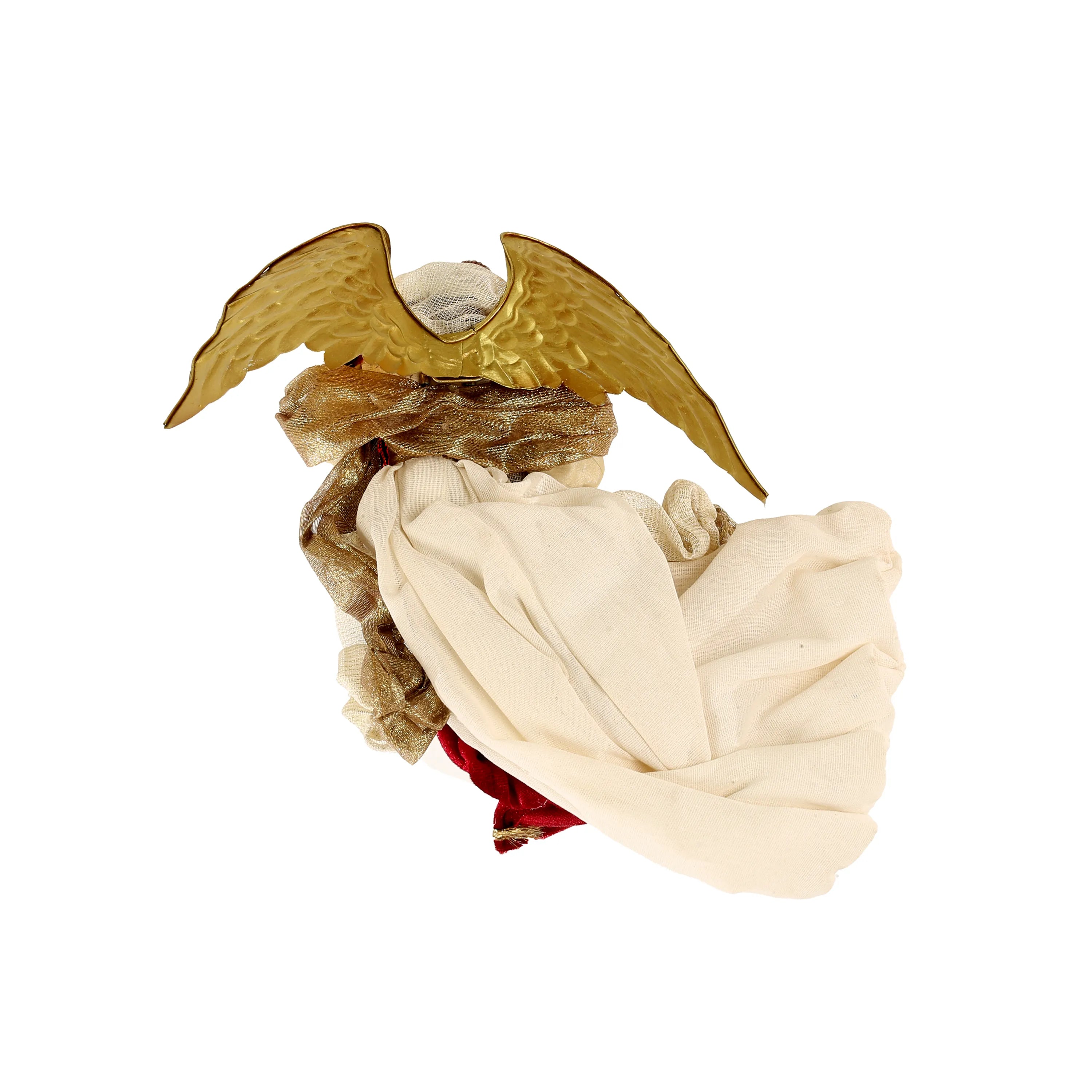 Angelo Con Flauto Beige Bordeaux 20x10x28 Cm