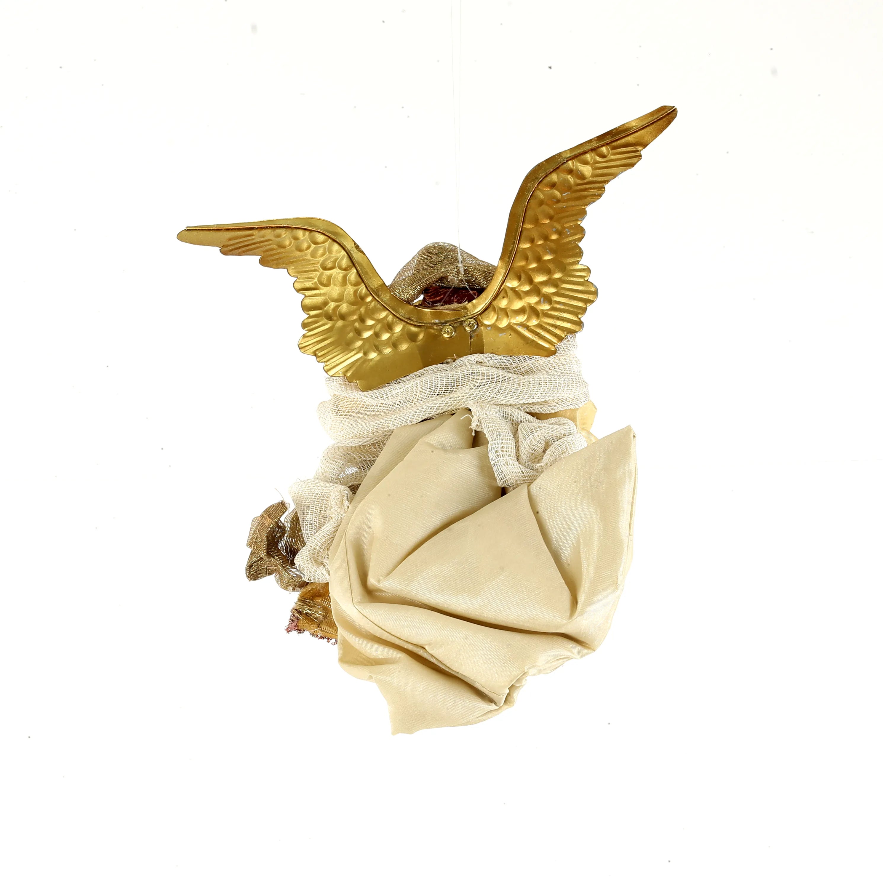 Angelo Con Arpa Oro 20x10x23 Cm