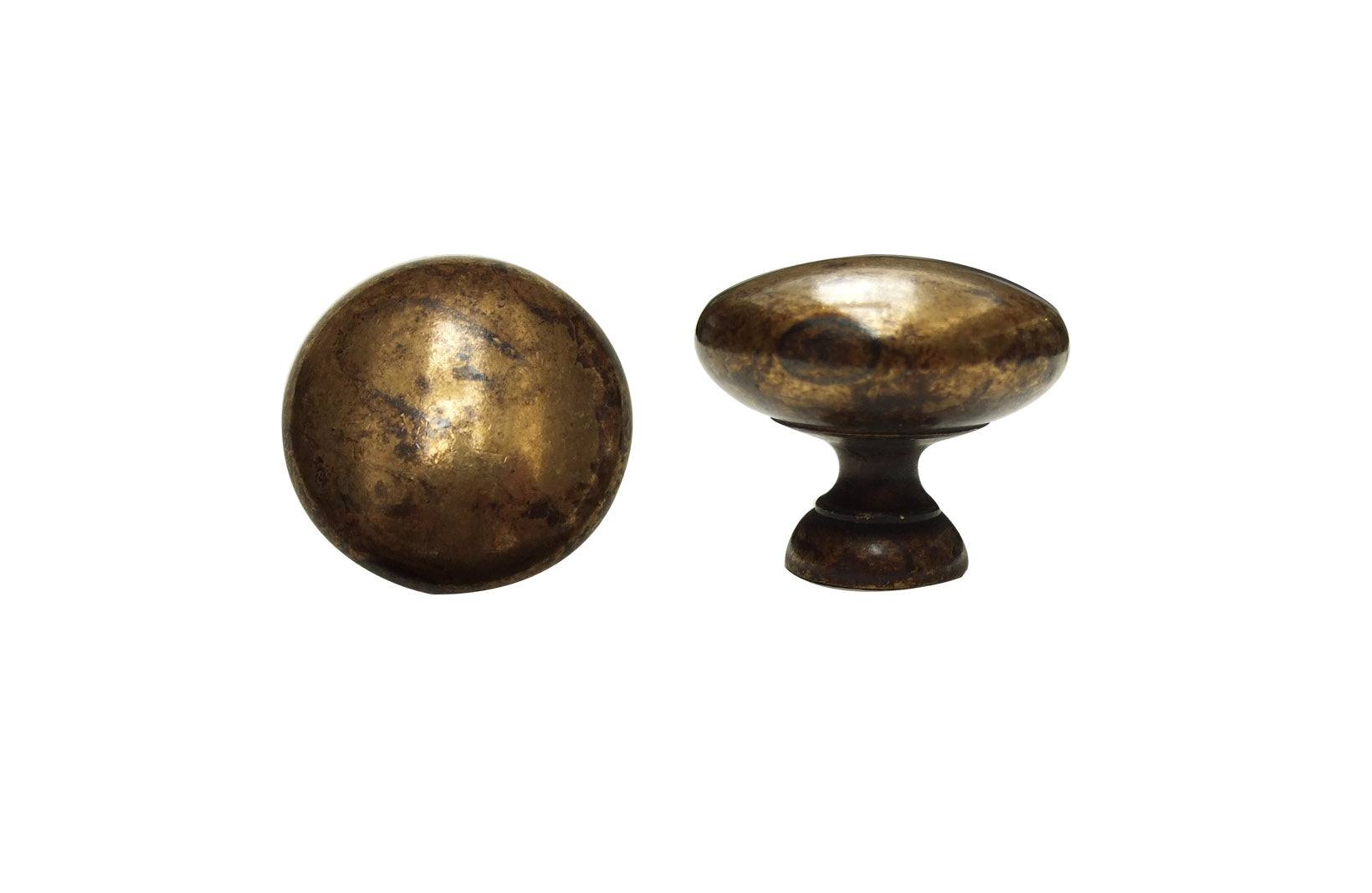 Pomolo Ottone Antico D 24x22 Mm Mg6553