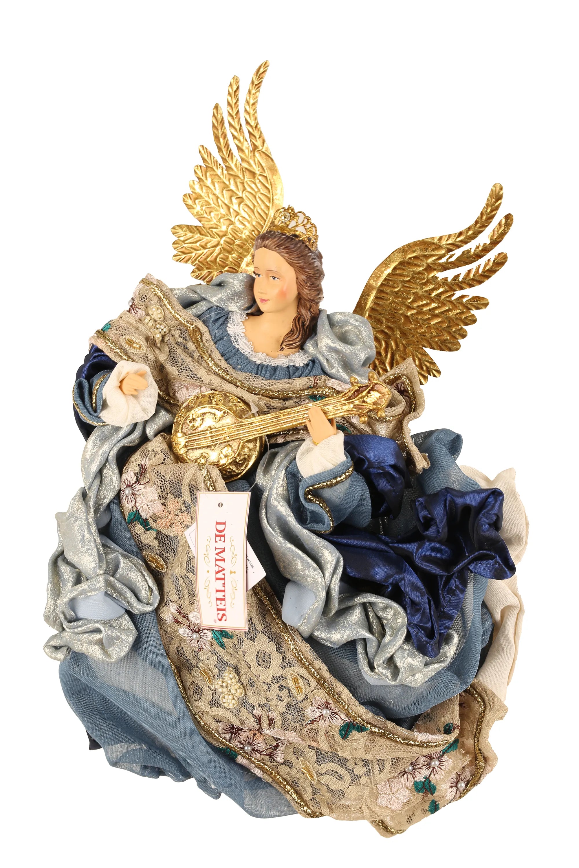 Angelo Con Lira Blu 36 Cm