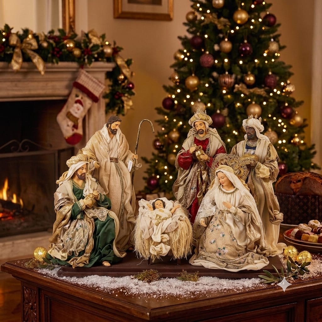 Nativita' 6 Pezzi Lailah Vestiti Colorati 90 Cm
