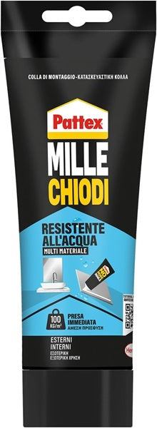 Henkel, Colla universale Pattex Millechiodi 340 g resistente all'acqua in tubo per presa immediata e fissaggio multiuso - DeMatteis.it