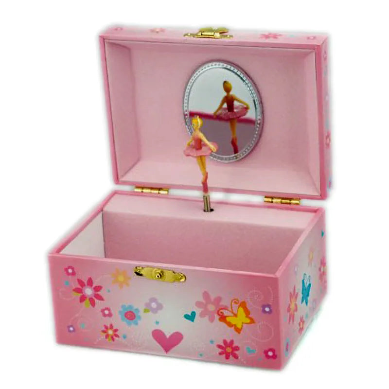 Carillon Scatola Portagioie Unicorno con ballerina danzante e specchio per conservare gioielli e piccoli tesori - DeMatteis.it