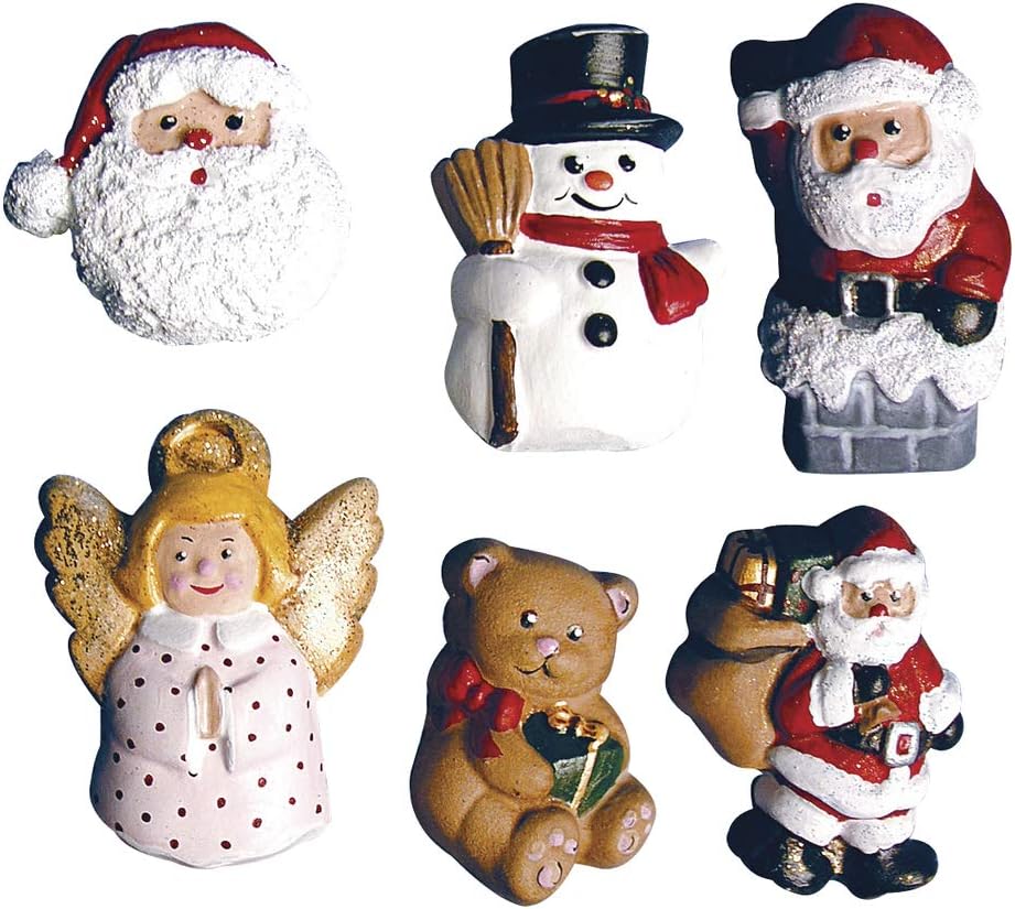 Stampo Per Natale Rayher per decorazioni natalizie con personaggi di Babbo Natale, pupazzo di neve, angelo e orsetto - DeMatteis.it