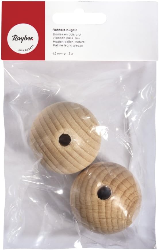 Sfere Legno D45 Mm 2 Pz Rayher