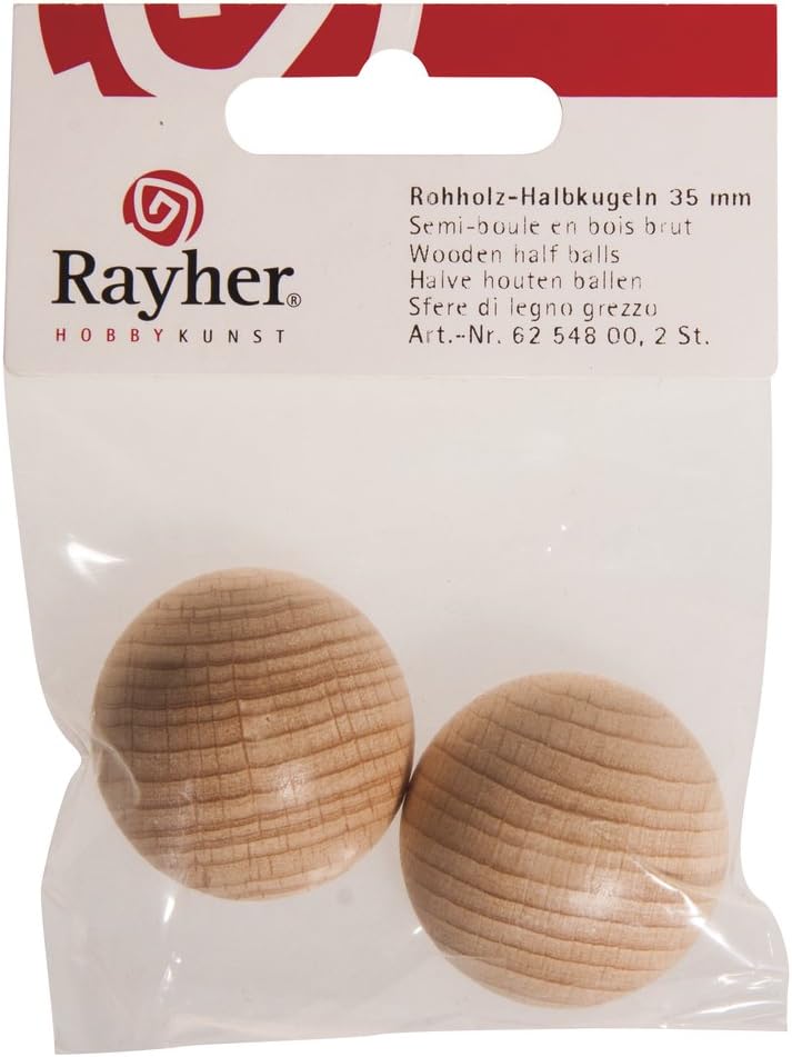 Semisfera Legno 35 Mm 2 Pz Rayher
