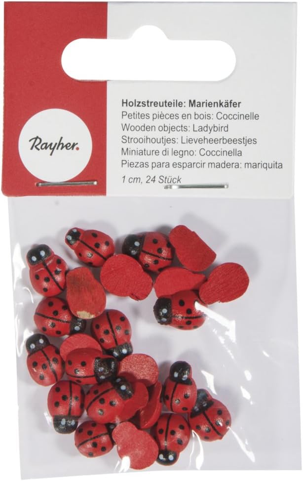Coccinella Legno 1 Cm 24 Pz Rayher