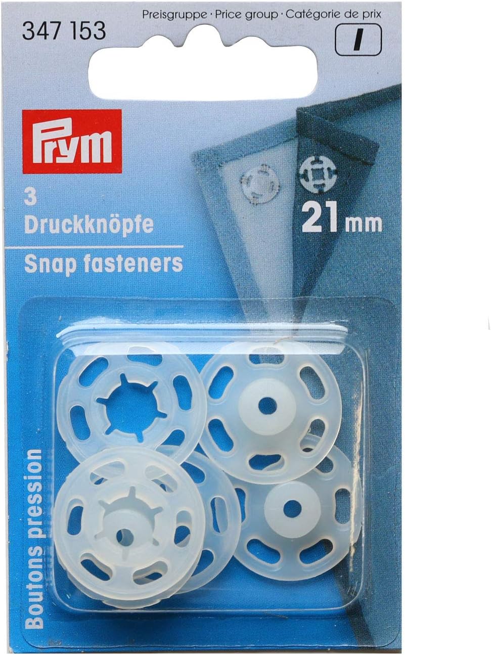 Bottoni Automatici Plastica 21 Mm Prym