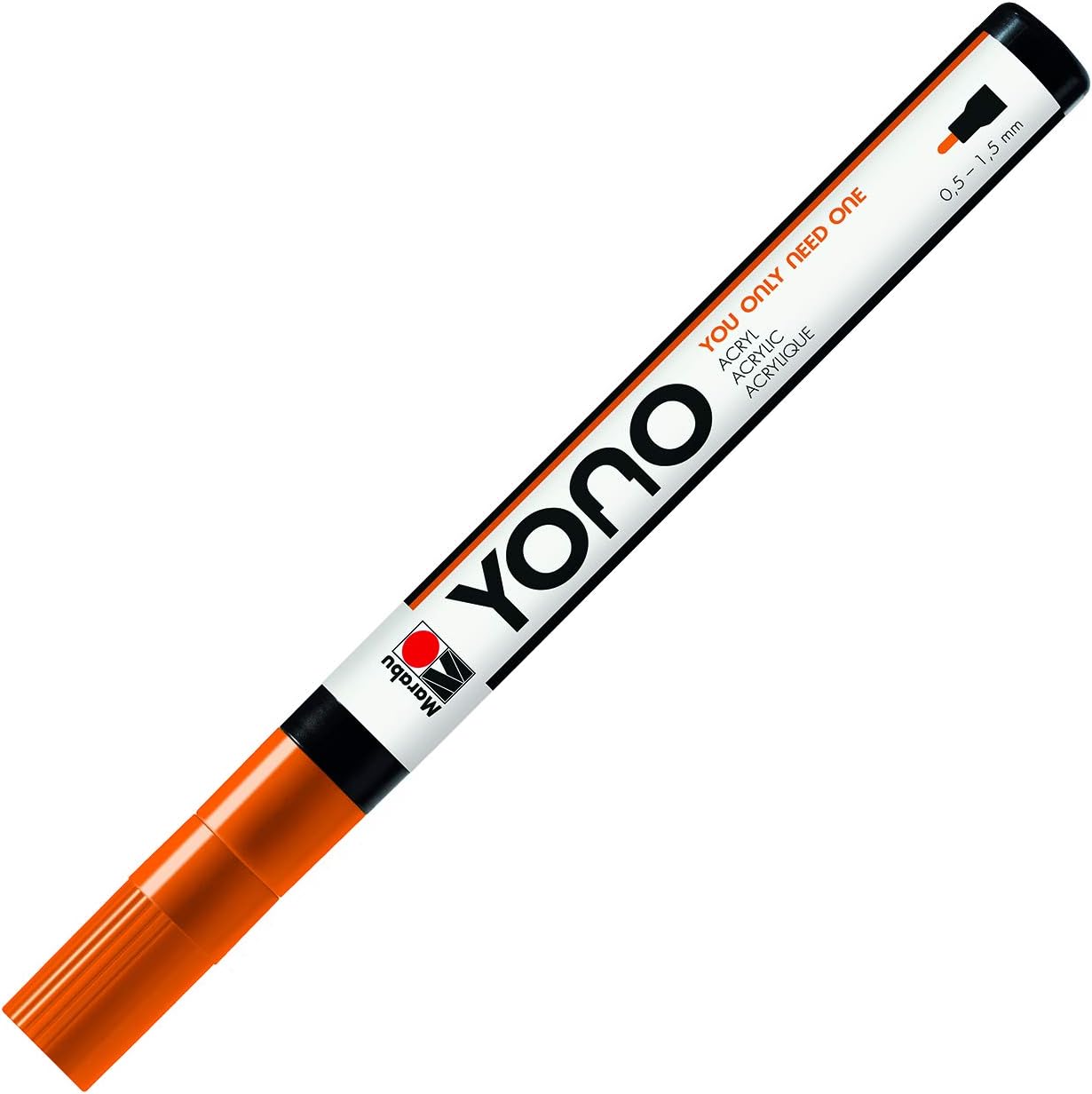 Pennarello Yono Marker Arancione 0,5-1,5 Marabu