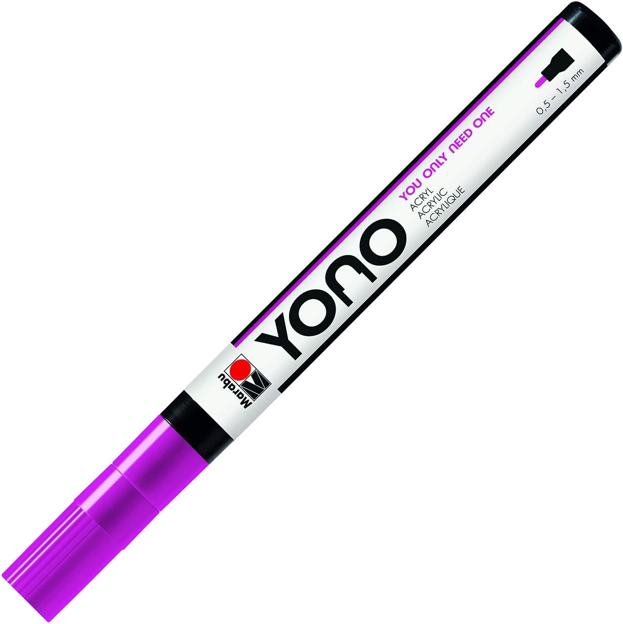 Pennarello Yono Marker Magenta 0,5-1,5 Mm Marabu