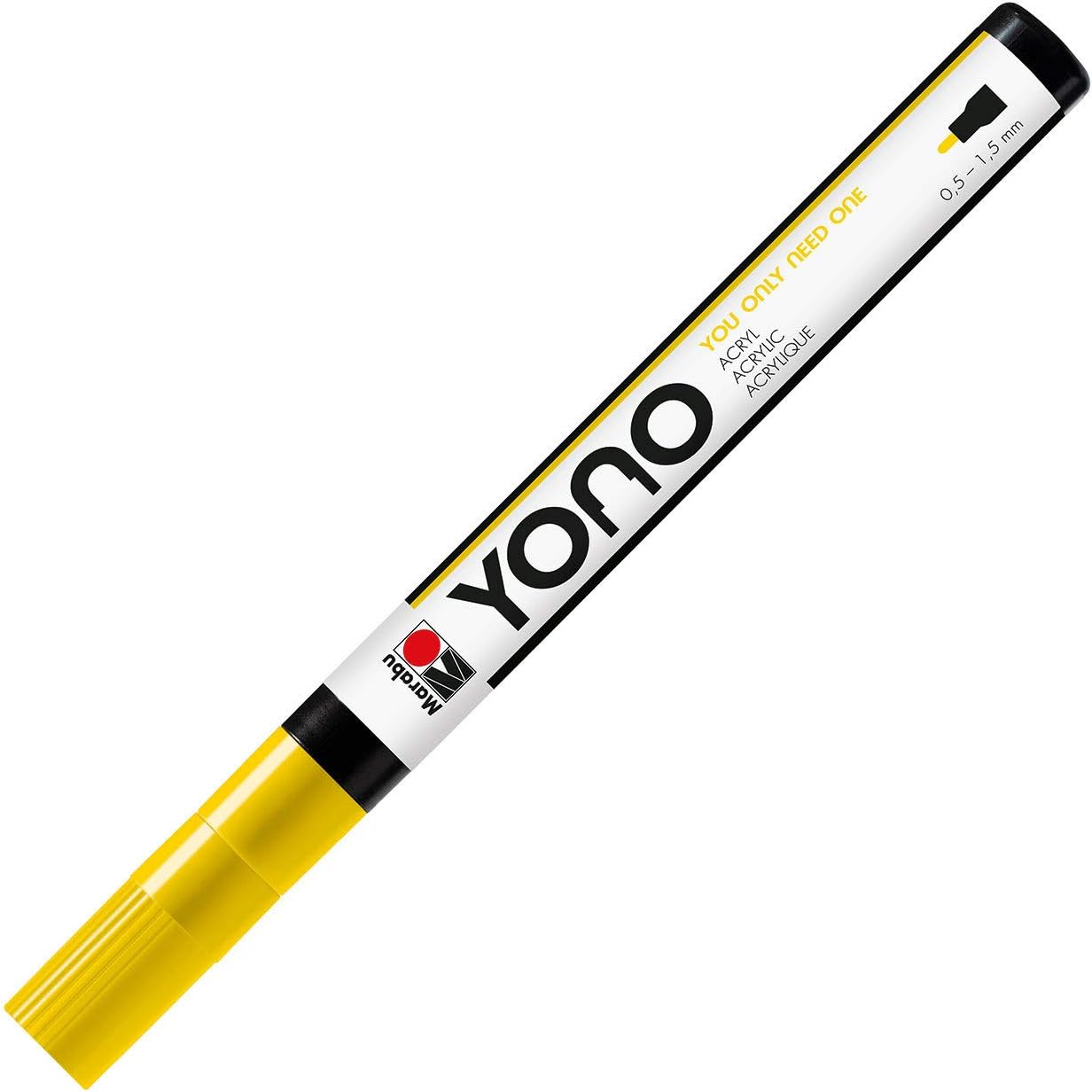 Pennarello Yono Marker Giallo 0,5-1,5 Mm Marabu