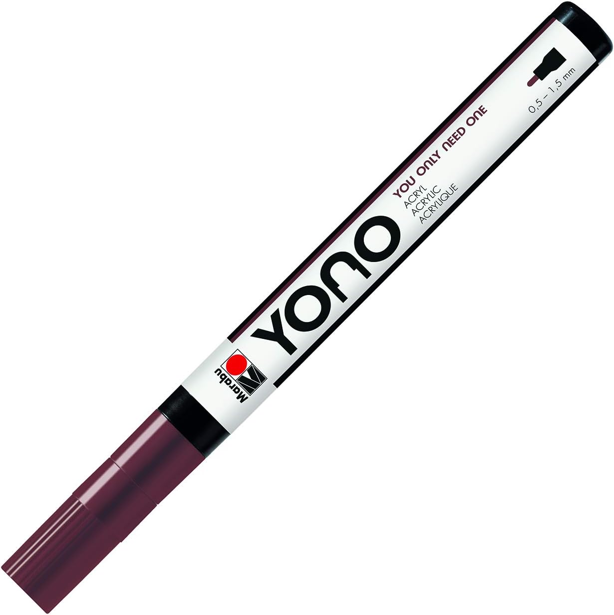Pennarello Yono Marker Marrone 0,5-1,5 Mm Marabu