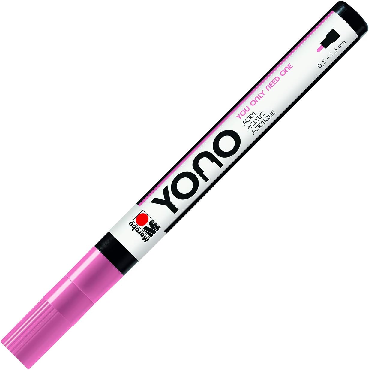 Pennarello Yono Marker Rosa 0,5-1,5 Mm Marabu