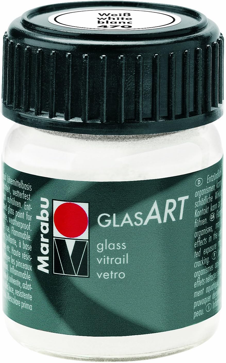 Colore Per Vetro Marabu 15 Ml Bianco Trasp.