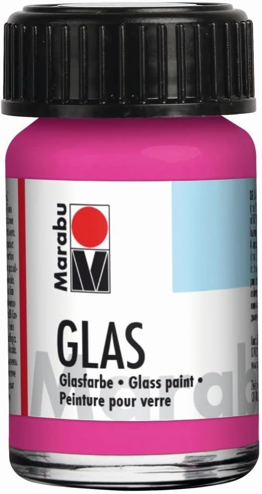 Colore Per Vetro Marabu 15 Ml Rosa