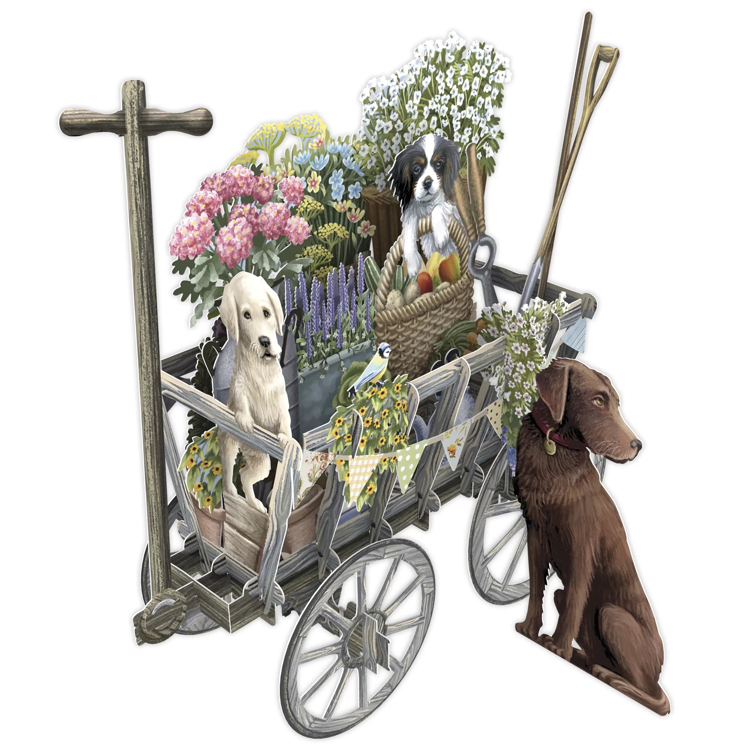 Biglietto Auguri 3d The Goat Cart