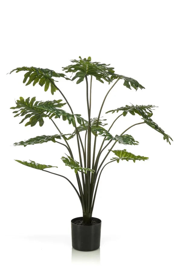 Pianta Finta Monstera Deliciosa 95 Cm 14 Foglie