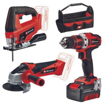 Kit Smerigliatrice Tarpano E Seghetto Batteria Te-Tk 18/3 Li (Js+Cd+Ag)