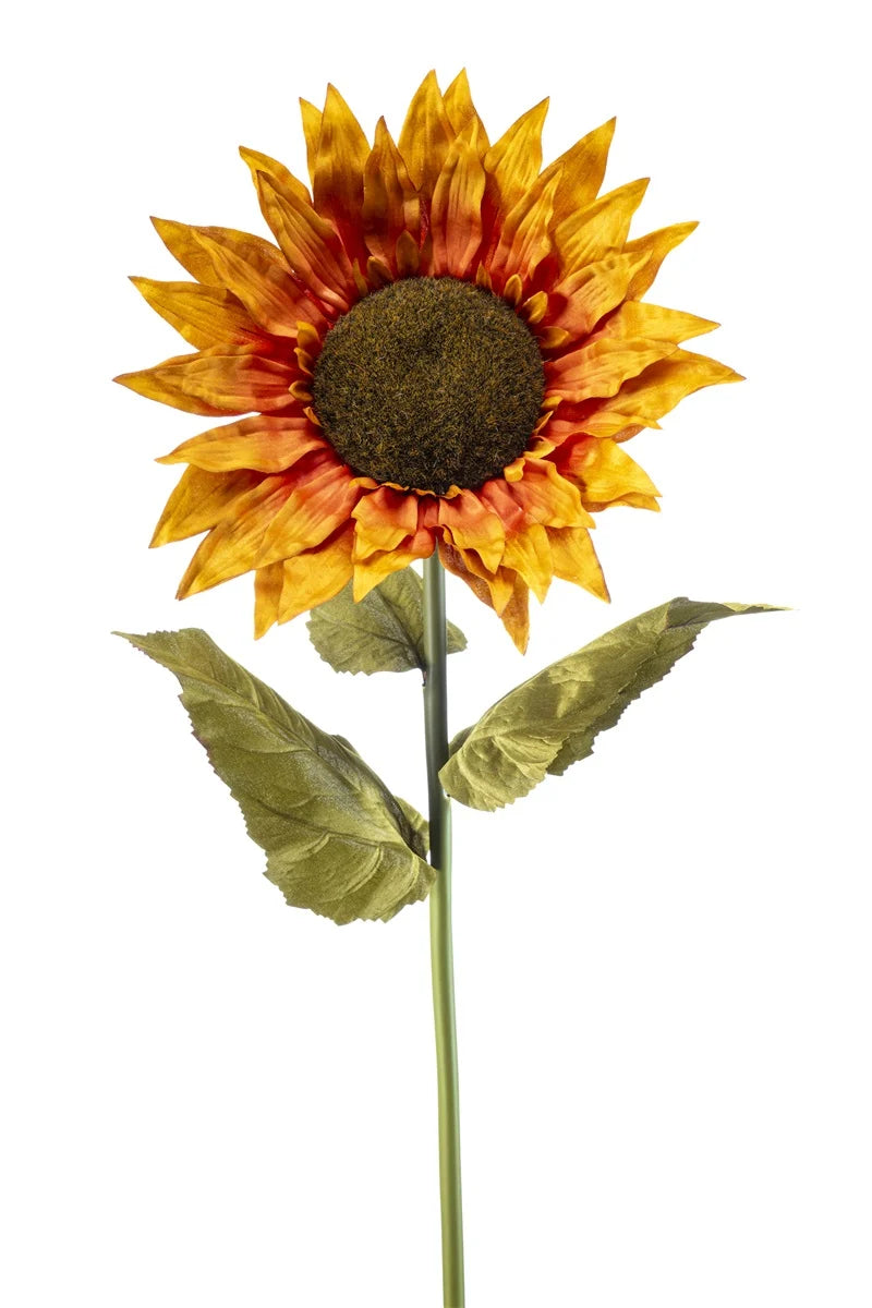 Girasole Xl Arancio Su Stelo 90 Cm