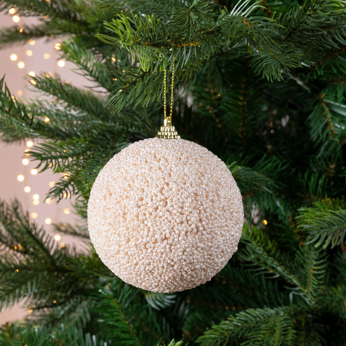 Sfera Pearl Con Glitter 10 Cm