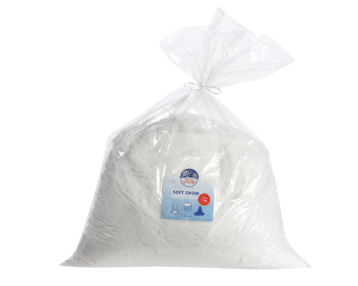 Sacco Neve Finta da 1 kg per decorazioni natalizie e allestimenti scenici - DeMatteis.it