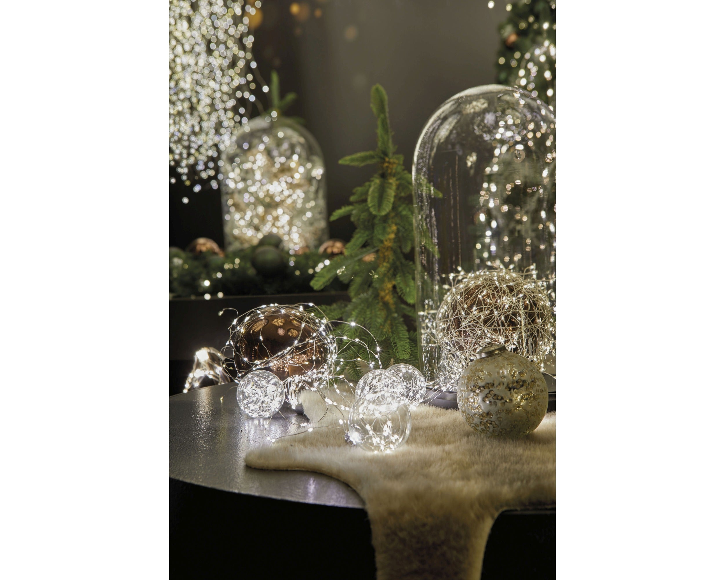 Filo Silver 40 Micro Led Luce Fredda 195 Cm